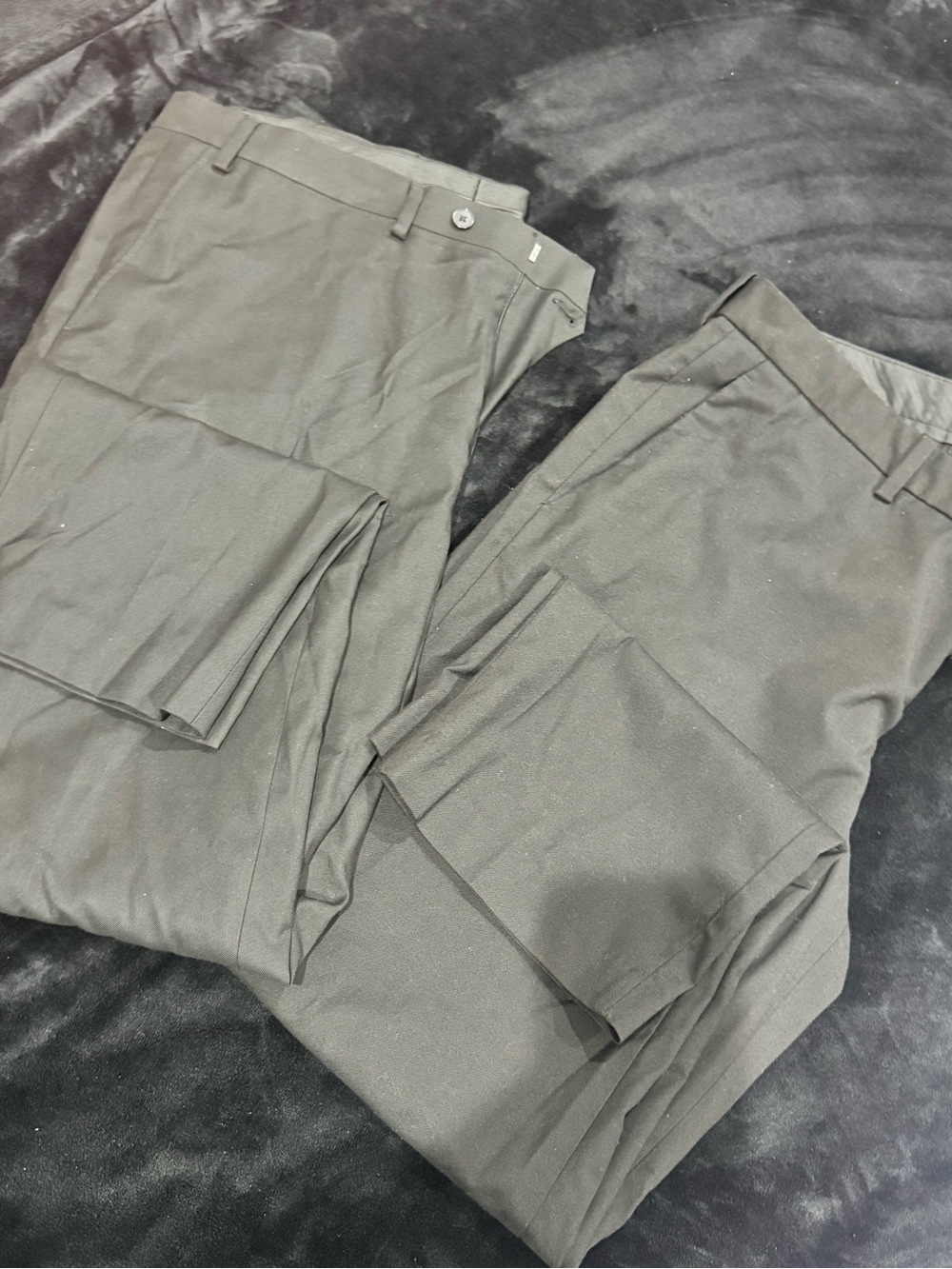 H&M and APT 9 Men's Black Dress Trousers - Straight Leg SET